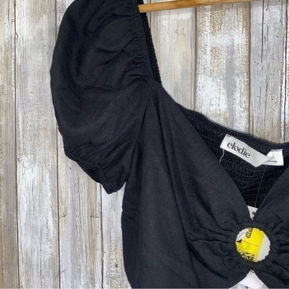 NWT Elodie Black O-Ring Crop - Picture 3 of 7